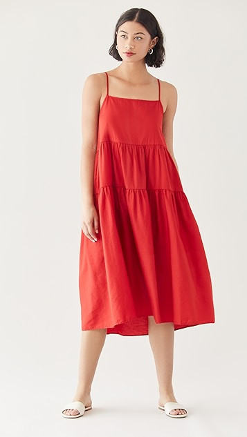 Cotton Strappy Tiered Dress | Shopbop
