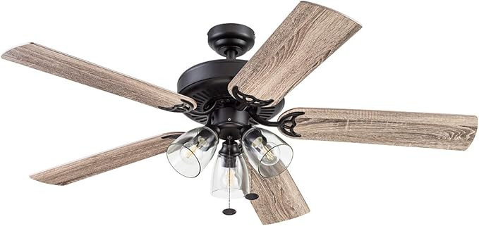 Prominence Home 51593 Saybrook Ceiling Fan, 52, Bronze | Amazon (US)