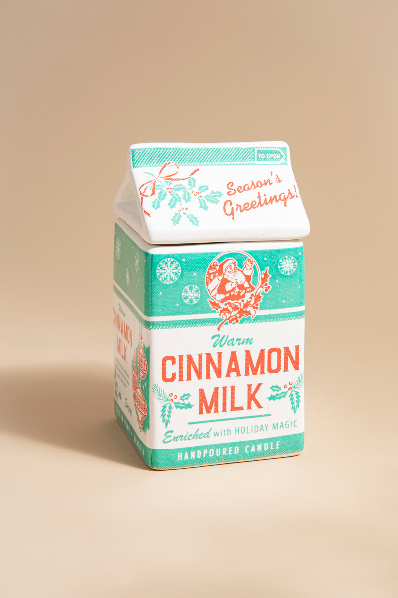 Milk Carton Cinnamon Candle Jar | Francesca's