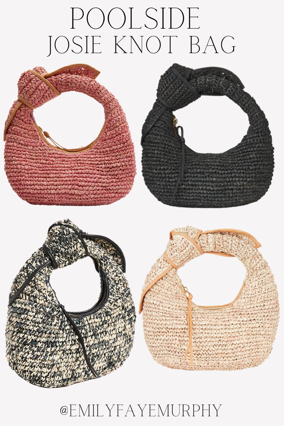 The Josie Knot Bag by Poolside — Most versatile bag of the season. Love this for casual or dressy attire. Follow for fashion + family: @EmilyFayeMurphy 🤍

#LTKshoecrush
#LTKSeasonal
#LTKitbag #LTKunder50
#LTKFind #LTKcurves
#LTKbaby #LTKwedding
#LTKsalealert #LTKFind
#LTKstyletip #LTKswim
#LTKtravel
#LTKunder100
#LTKmens #LTKfit
#LTKkids #LTKFestival
#LTKworkwear
#LTKhome #LTKbeauty
#LTKbump #LTKfamily
#LTKGiftGuide 

white dress // white dresses // Mother’s Day // country concert // sandals // wedding // wedding guest // spring // summer // trend // trending // trends // formal // evening // night out // dresses // Taylor Swift Concert // Amazon // affordable // sale // designer // home // home decor // cocktail dress // maternity // gift guide // gift ideas // raffia // straw // bags // purse // denim // white denim // trip // beach // vacation // bachelorette // nashville // Mexico // Florida // honeymoon // bride // bridesmaid // bridal // platforms // heels // sneakers // flats // jewelry // gold // pearl // jeans // jacket // tops // shorts // skirt // pants // set // loungewear // fitness // active // accessories // handbag // tote // swim // swimwear // swimsuit // rehearsal dinner // formal // black tie // classic // under 50 // under 100 // GRWM // date night // graduation // baby shower // bridal shower // beauty // makeup // hair // fashion // OOTD // travel // Nashville outfit // outdoor furniture // patio furniture // dupe // luxury // brand name // fine goods // save 


home products//kitchen//kitchen products//cookware//coffee//home goods//home finds//home products//kitchen//kitchen products//cookware//coffee//home goods//home finds//bedding//bedroom//LTKHome//sale//deal//spring trends//home goods//sheets//