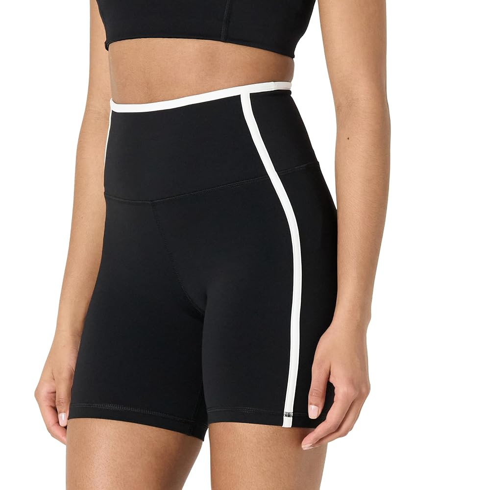 Amazon Essentials Women's Active FormFlex Buttery Soft High Waist 6" Biker Shorts with Contrast T... | Amazon (US)