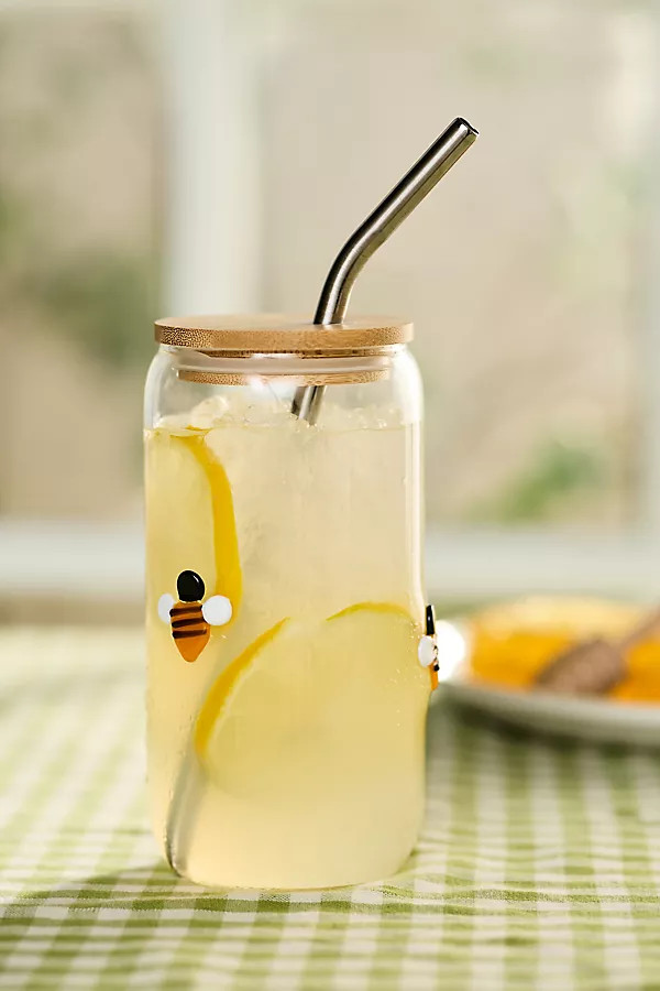 The Icon Juice Glass Tumbler with Lid | Anthropologie (US)