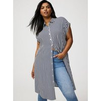 Button-Up Tunic Shirt in Multi | Torrid (US & Canada)