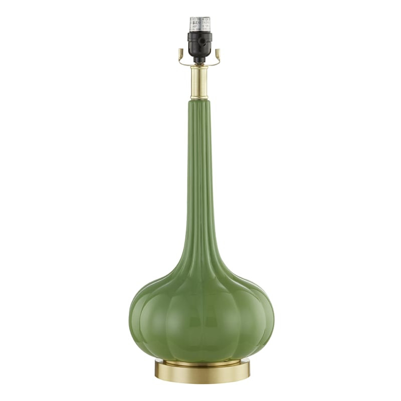 Grace Mitchell Green Scallop Bulb Table Lamp, 22" | At Home