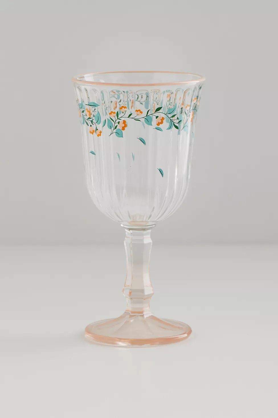 Botanical Stemmed Wine Glass | Urban Outfitters (US and RoW)