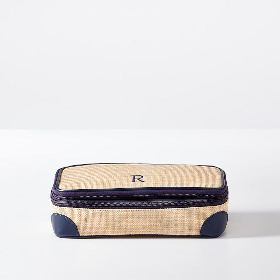 Montauk Raffia Makeup Pouch | Mark and Graham