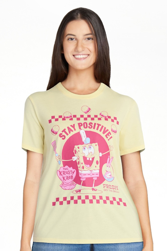 SpongeBob SquarePants Women's Graphic Tee with Short Sleeves, Sizes XXS-XXL | Walmart (US)