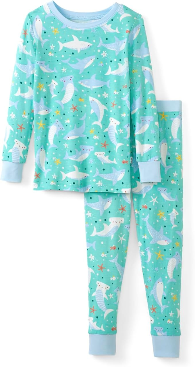 Little Sleepies Two-Piece Pajama Set for Boys & Girls, Soft Viscose from Bamboo Toddler Pajamas f... | Amazon (US)