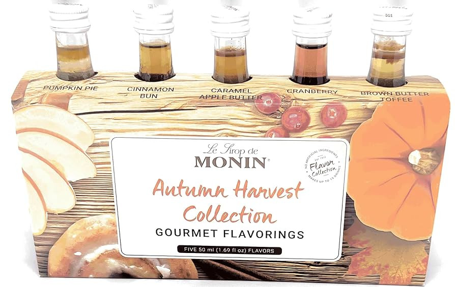 Monin - Autumn Harvest Collection, Great for Coffee, Tea, and Lattes, Non-GMO, Gluten-Free (Pumpk... | Amazon (US)