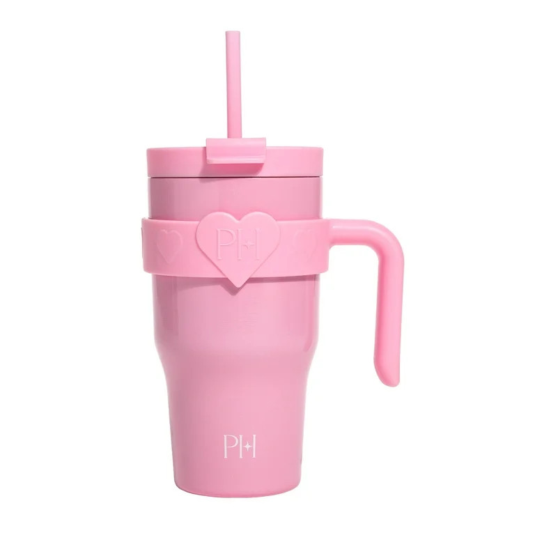 Paris Hilton 20 oz Double-Wall Insulated Tumbler, Includes 2-in-1 Lid & Removable Straw, Removabl... | Walmart (US)