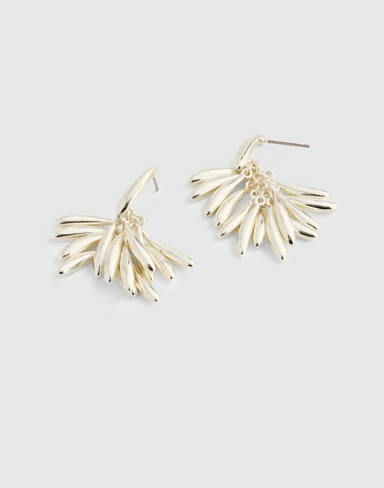 Sculpted Teardrop Cluster Earrings | Madewell