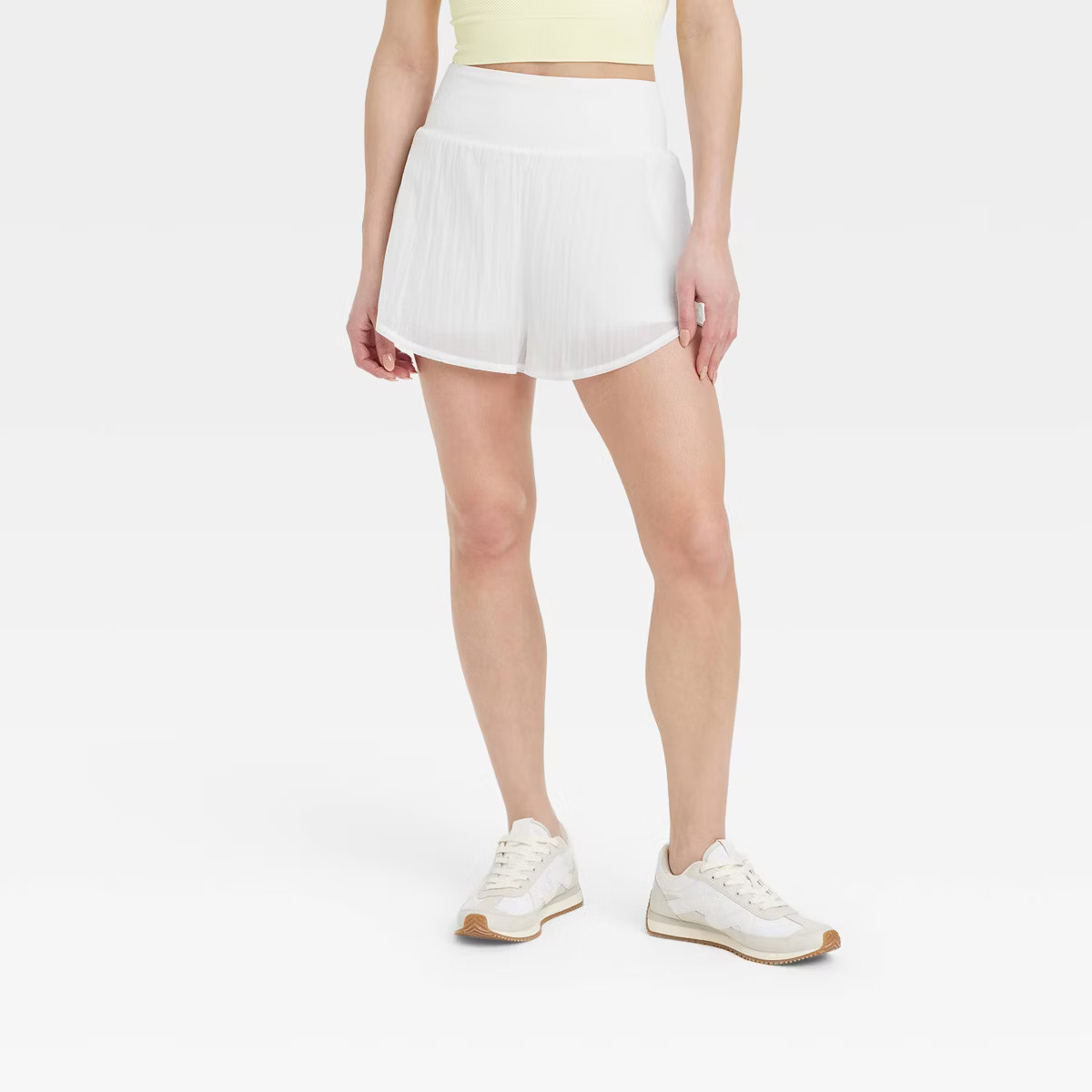 Women's Woven High-Rise 2-in-1 Run Shorts 3" - All In Motion™ | Target