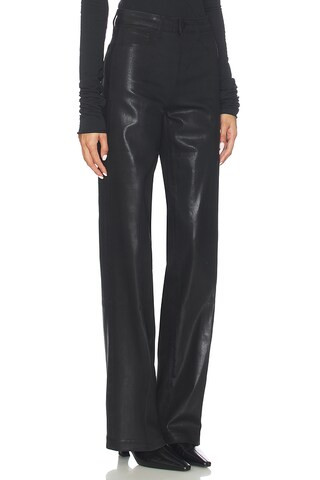 Clayton High Rise Wide Leg in Noir Coated | Revolve Clothing (Global)