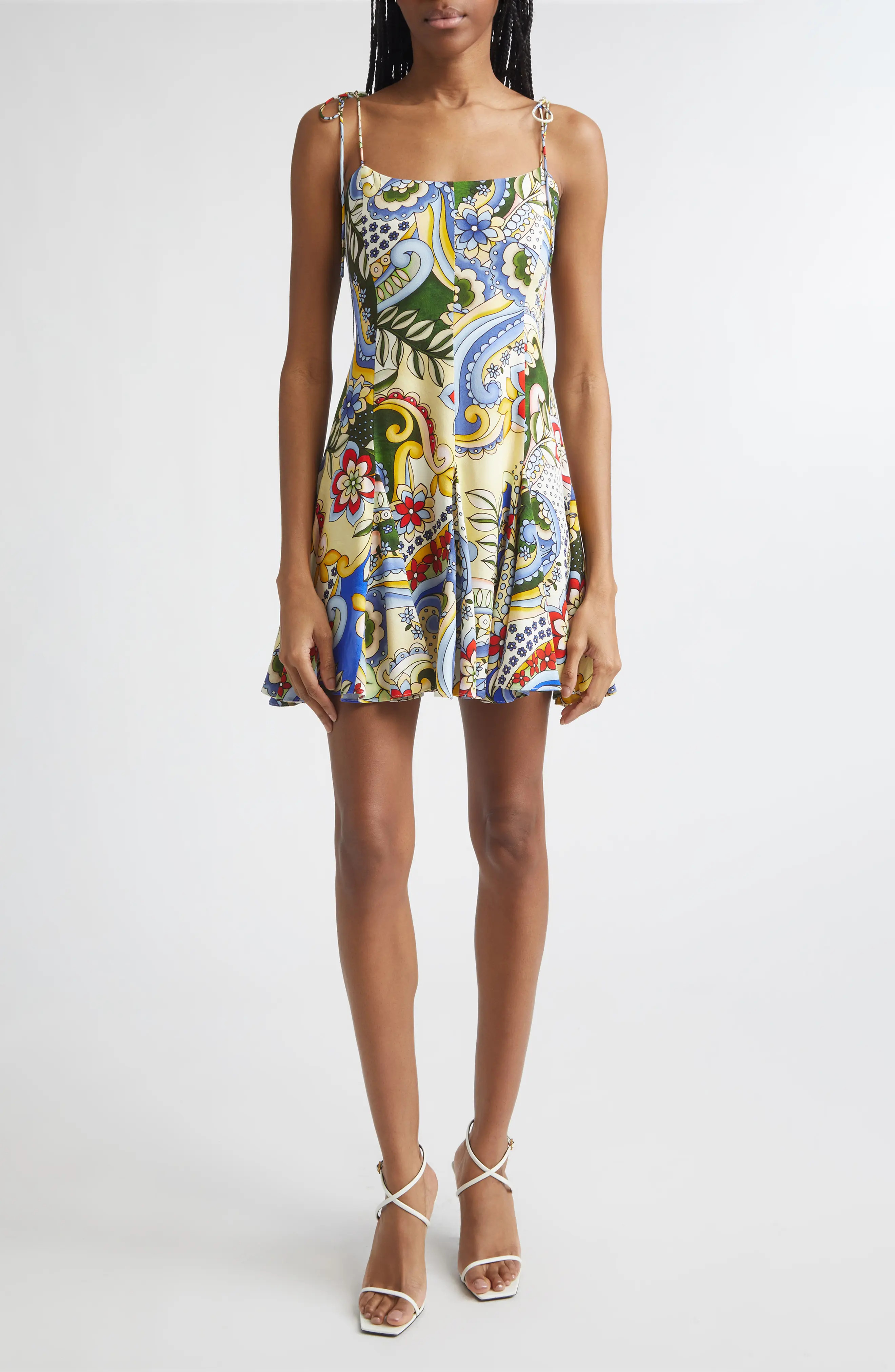 Floral Tie Strap Minidress (Women) | Nordstrom | Nordstrom