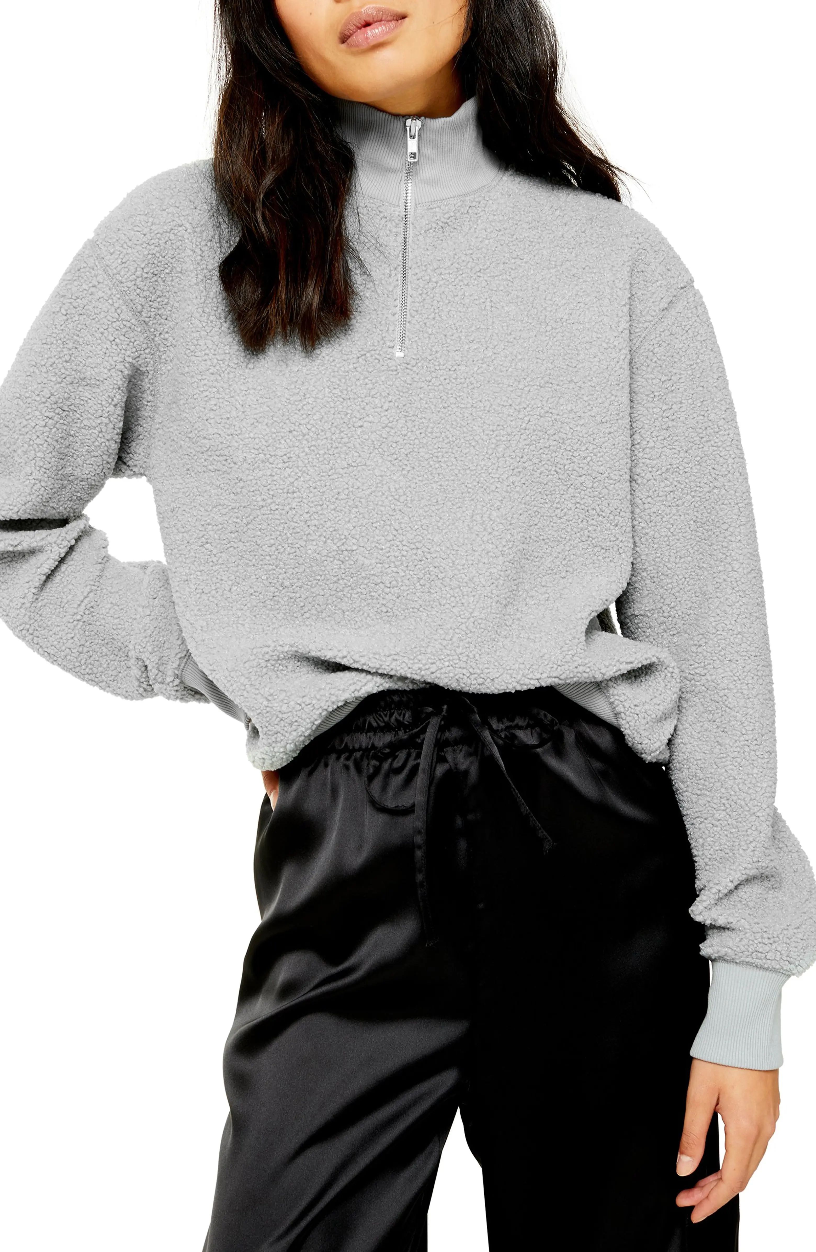 Half Zip Funnel Neck Sweatshirt | Nordstrom