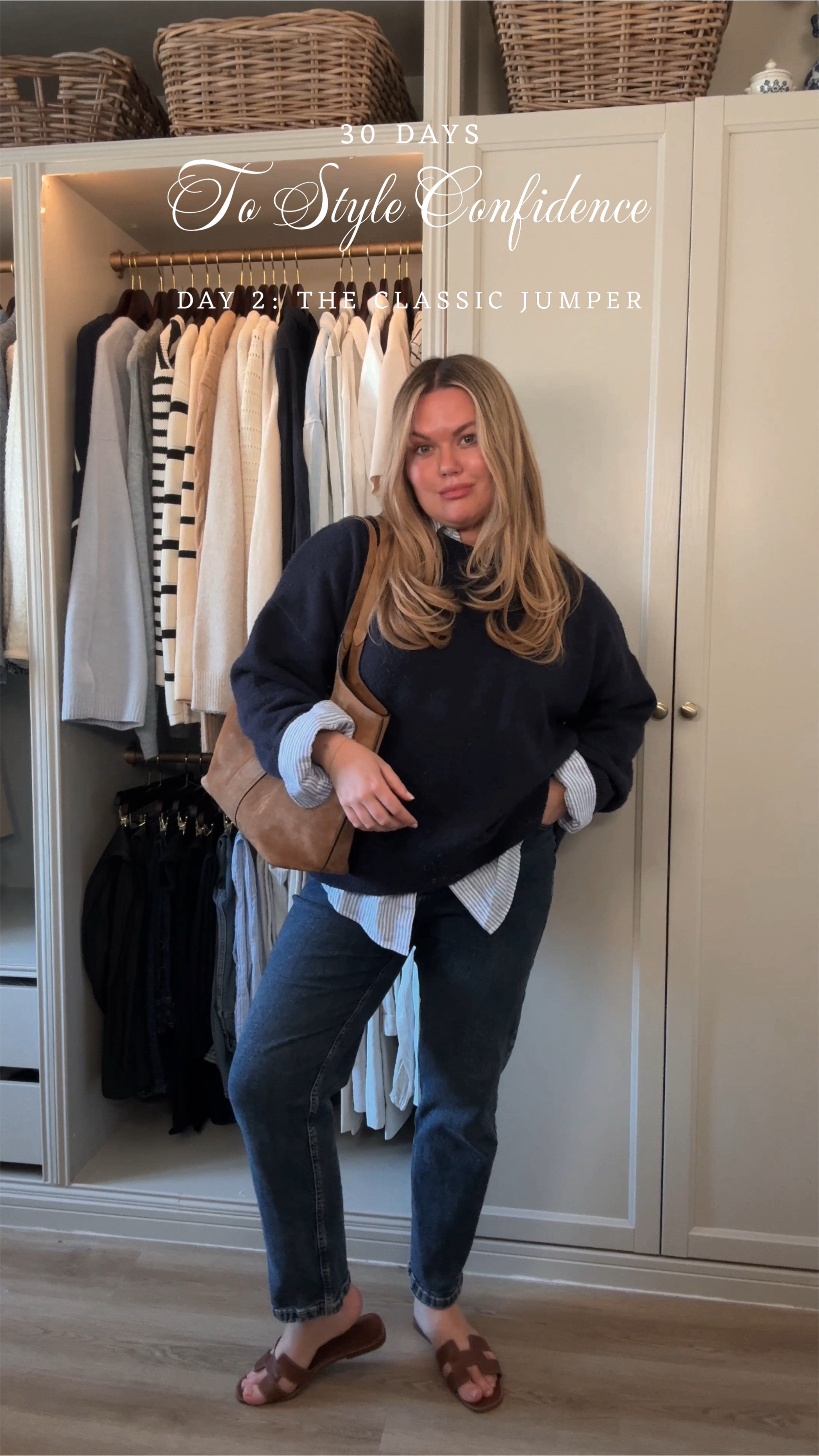 Day 2 of 30 Days to Style Confidence - The Classic Jumper not the most extravagant piece, but it’s already hanging in your wardrobe and so versatile! From lightweight knits to structured layers, it’s the secret to effortless styling. Whether you layer it over a shirt for extra structure, throw it over your shoulders for perfect proportions, or tuck it into your favourite denim for an elongated look - it’s all about balance. Always intentional, always chic.
#TimelessStyle #LayeringWithPurpose #ClassicJumper #EffortlessStyle