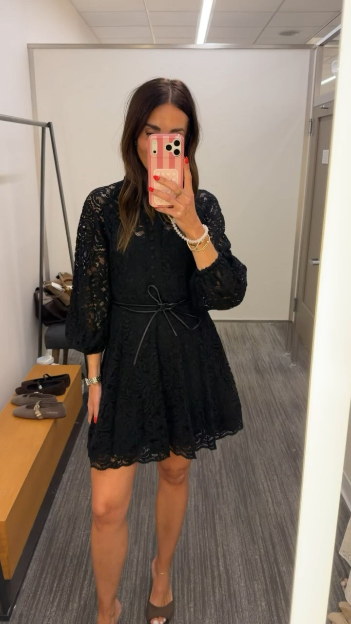 Nordstrom Anniversary Sale, nsale, black lace dress size XS, heeled sandals.

#LTKSaleAlert #LTKOver40 #LTKootd