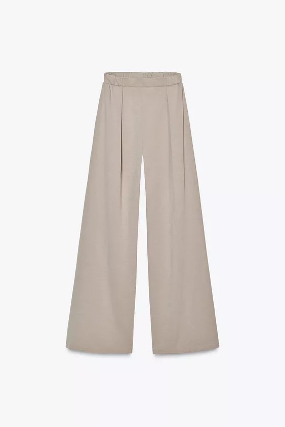 WASHED EFFECT INTERLOCK PANTS | Zara US