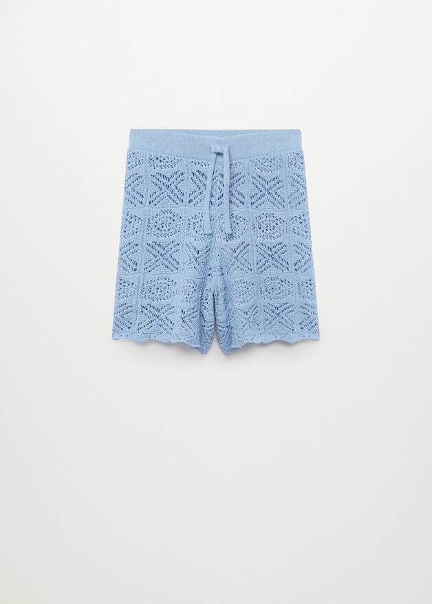Cotton crochet shorts | MANGO (US)