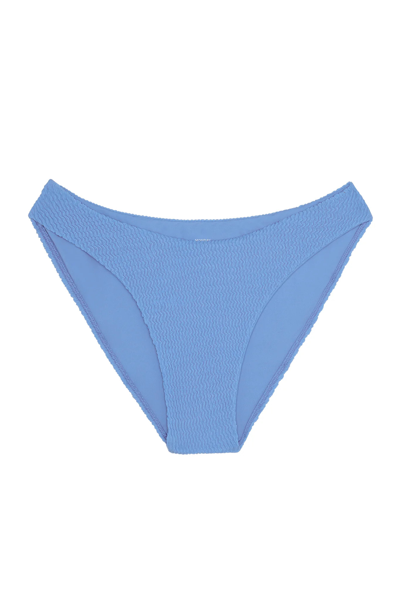 Seychelles Bottom - Azure Crinkle (Modest Coverage) | Monday Swimwear
