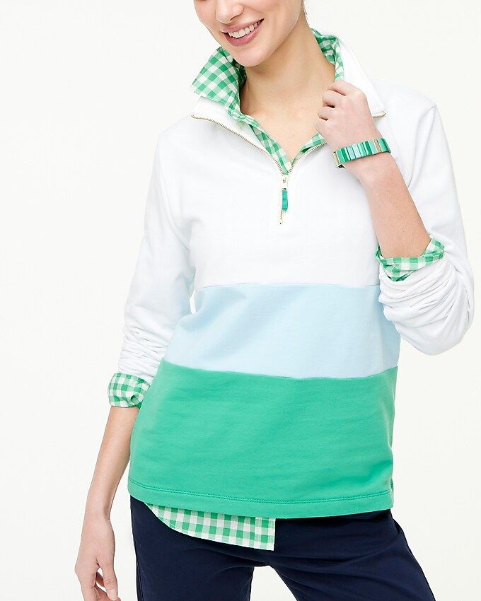 Colorblock half-zip pullover | J.Crew Factory