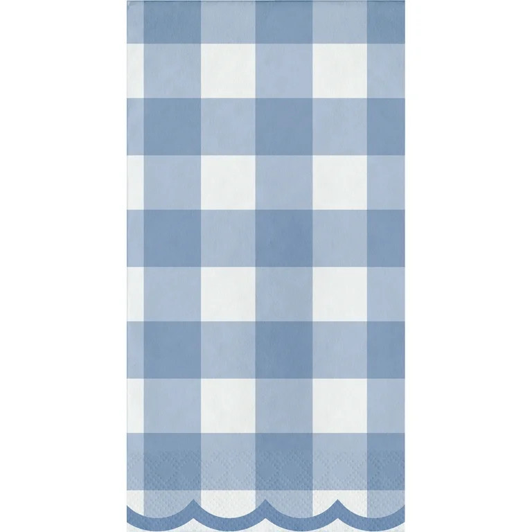 Way to Celebrate Gingham Easter Bunny Paper Dinner Napkins 8" x 4" 16 Ct, Multicolor | Walmart (US)