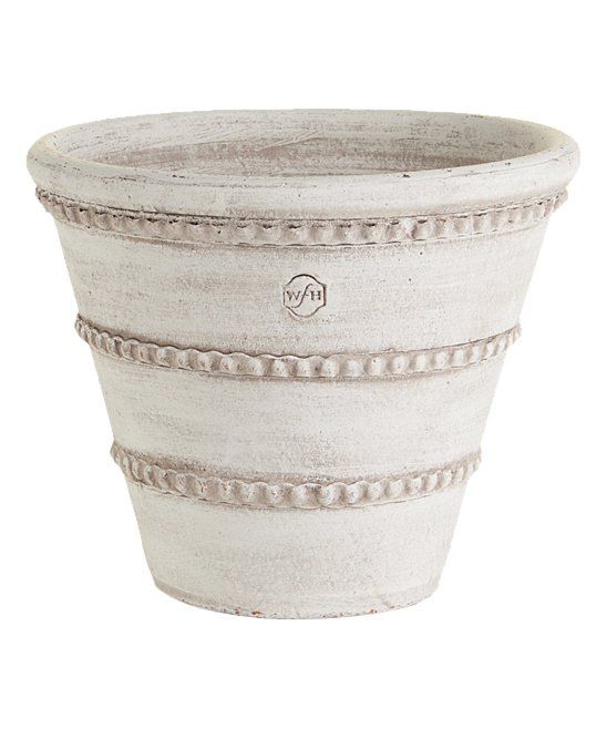 Porch & Petal Outdoor Planters White - White Oldham Wall Pot | Zulily