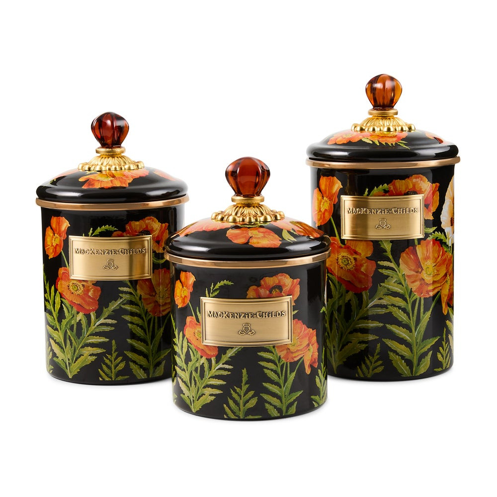 Poppy Canisters, Set of 3 | MacKenzie-Childs