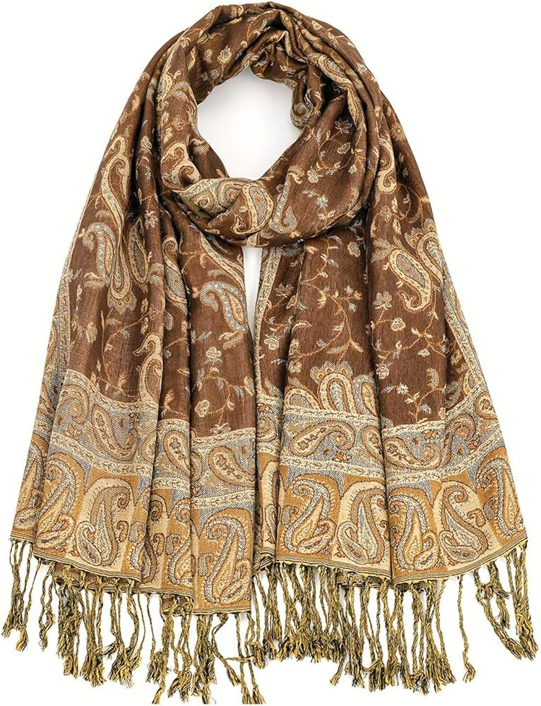 Silky Paisley Pashmina Shawl and Scarf Super Soft Women's Rave Pashminas Shawl Wraps | Amazon (CA)
