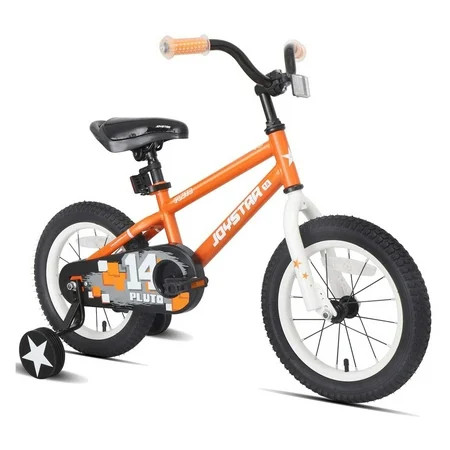 Joystar Pluto 16 Inch Ages 4 to 7 Kids Pedal Bike with Training Wheels, Orange | Walmart (US)