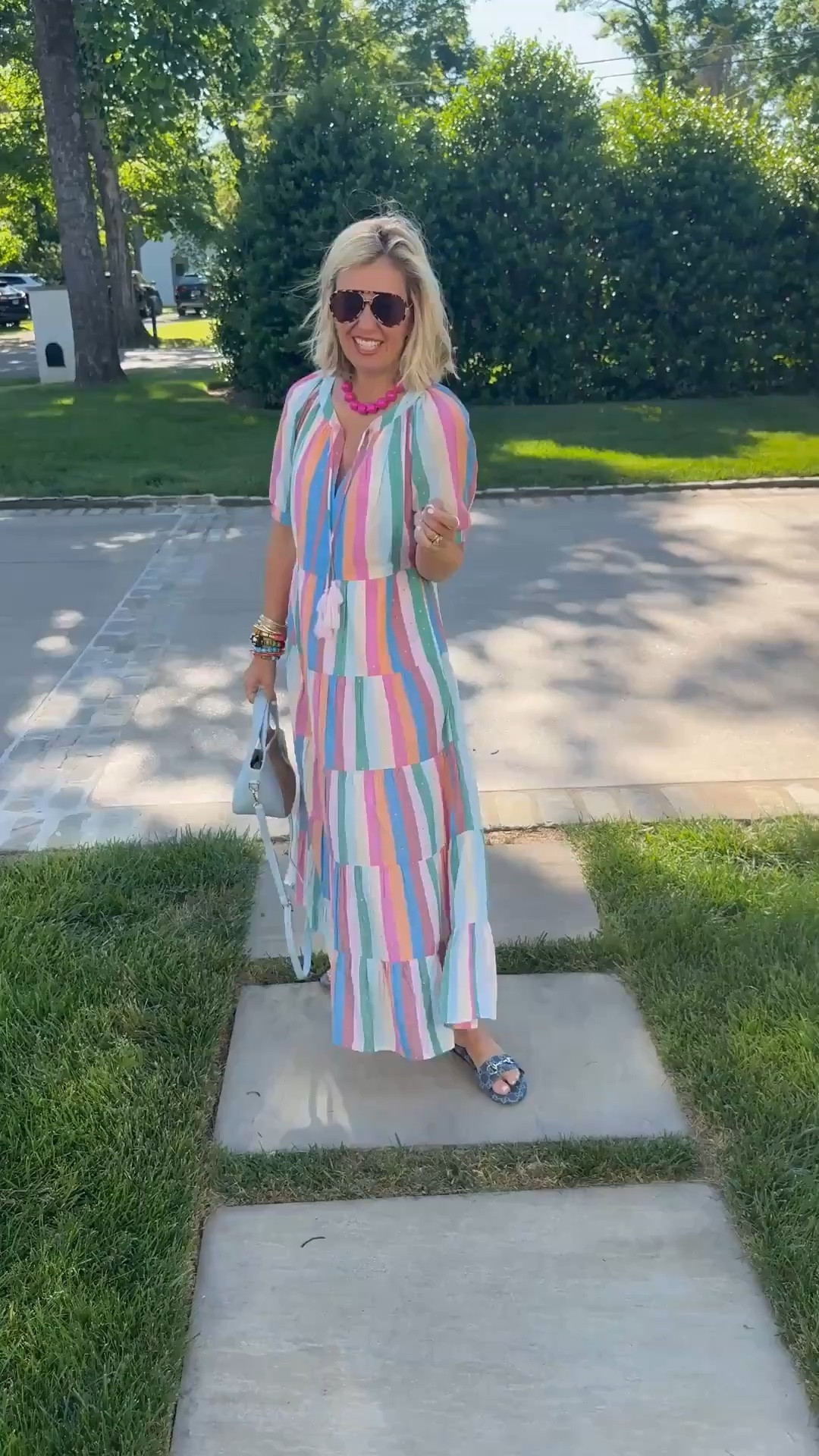 On sale!! Oh the gorgeousness of this Boden dress! Y’all….truly beautiful! I’m in a size 2 and 38.5 sandals (1/2 up).
*Use code HHCX at Boden on new styles 
*Use Catherine20 at A+B

#LTKmomlife #LTKSeasonal #LTKOver40