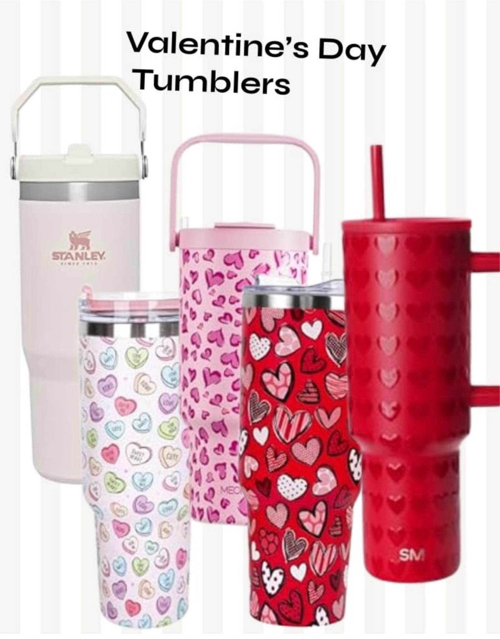 Who else is obsessed with cute tumblers? These Valentine’s Day designs have my heart! 💕 Perfect for your coffee, water, or favorite drink on the go. I love how they’re both functional and adorable—because staying hydrated should be stylish too! These make such a thoughtful gift for friends, family, or even yourself (because you deserve it). #amazonfinds #tumblers #CuteTumblers #DrinkwareGoals #ValentinesDay2025 #FunctionalGifts

#LTKGiftGuide #LTKFindsUnder50 #LTKWatchNow