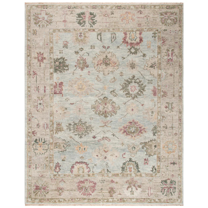 SAFAVIEH Hand-Knotted Samarkand Lyusi Traditional Wool Rug | Overstock