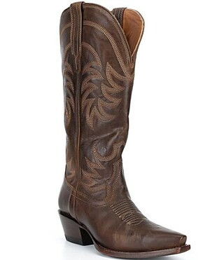 Tecovas The Annie Leather Tall Western Boots - 8 | Dillard's