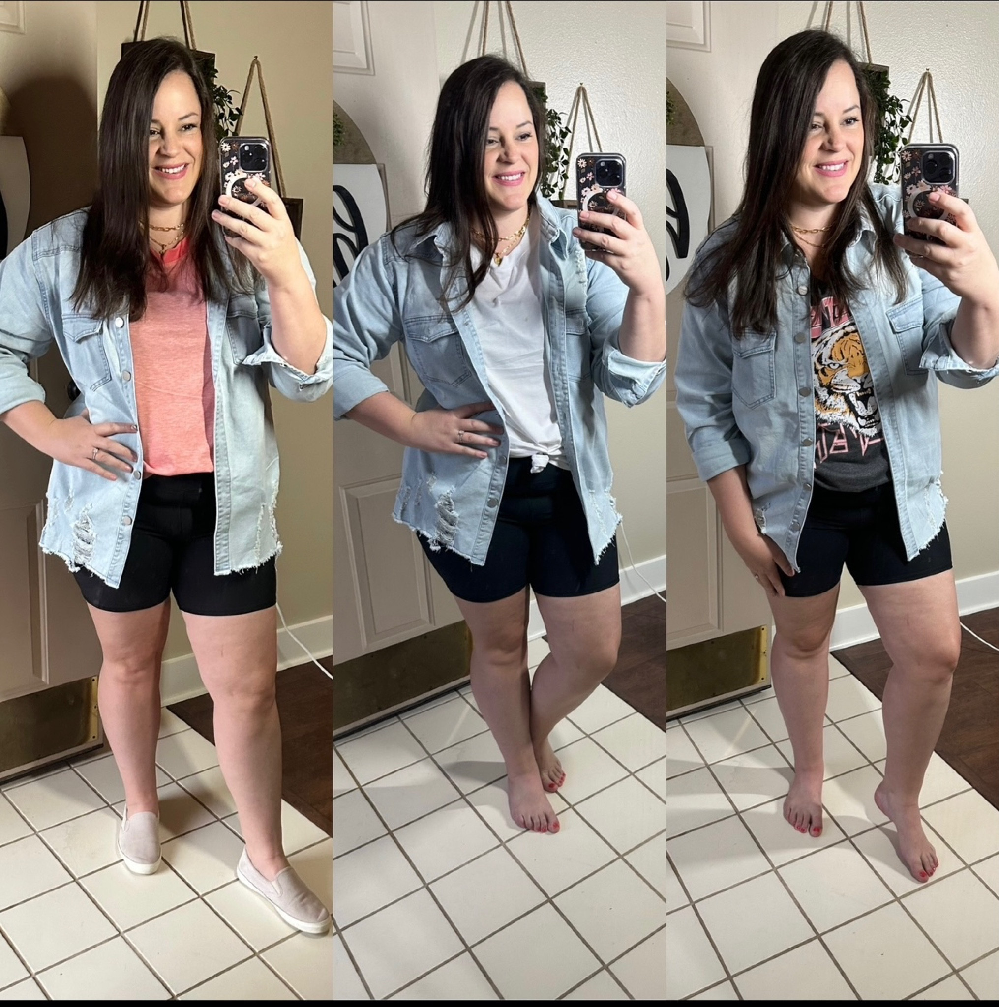 Lightweight denim jacket dress 3 ways! #springoutfit

#LTKunder100 #LTKcurves #LTKSeasonal