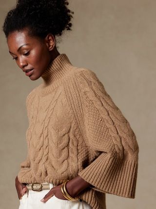 Cavo Flare-Sleeve Sweater | Banana Republic (US)