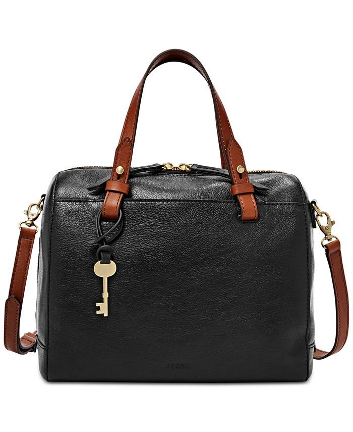 Fossil Rachel Small Leather Satchel & Reviews - Handbags & Accessories - Macy's | Macys (US)