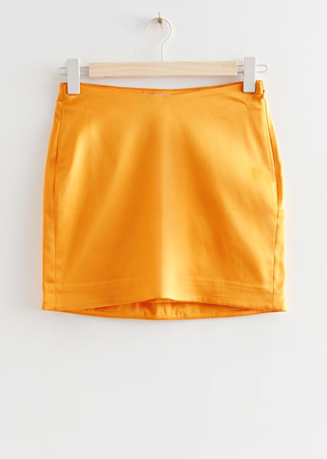 Fitted Satin Mini Skirt | & Other Stories US