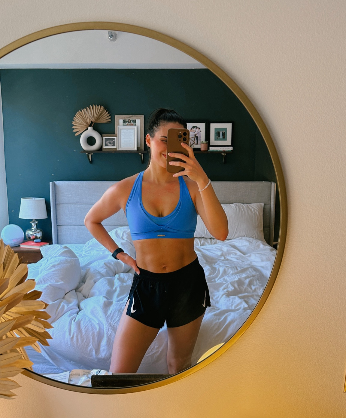 5 months postpartum and finally feeling like my old self a little bit! Fitting into old workout clothes feels really good. #nike #postpartum #gymshark #workoutclothes #mommoves #workoutshorts #sportabra

#LTKbump #LTKfitness #LTKbaby