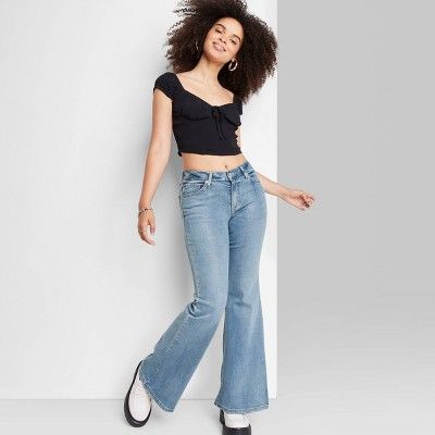 Women's High-Rise Flare Jeans - Wild Fable™ Medium Wash | Target
