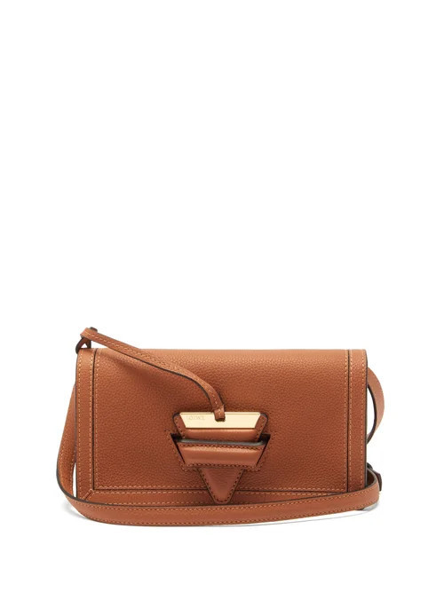 Loewe - Barcelona Mini Leather Cross-body Bag - Womens - Tan | Matches (US)