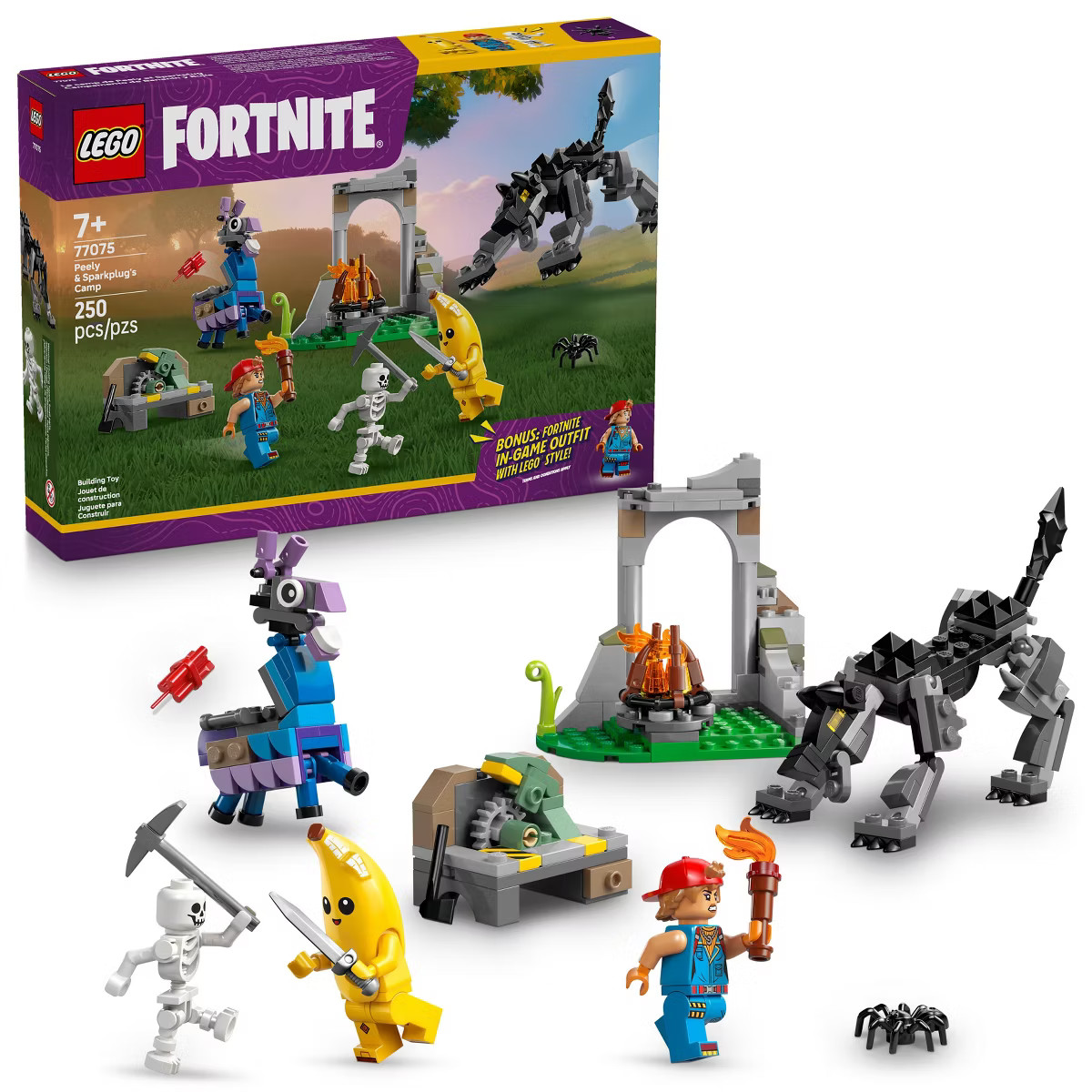 LEGO Fortnite Peely & Sparkplug’s Camp Toy 77075 | Target