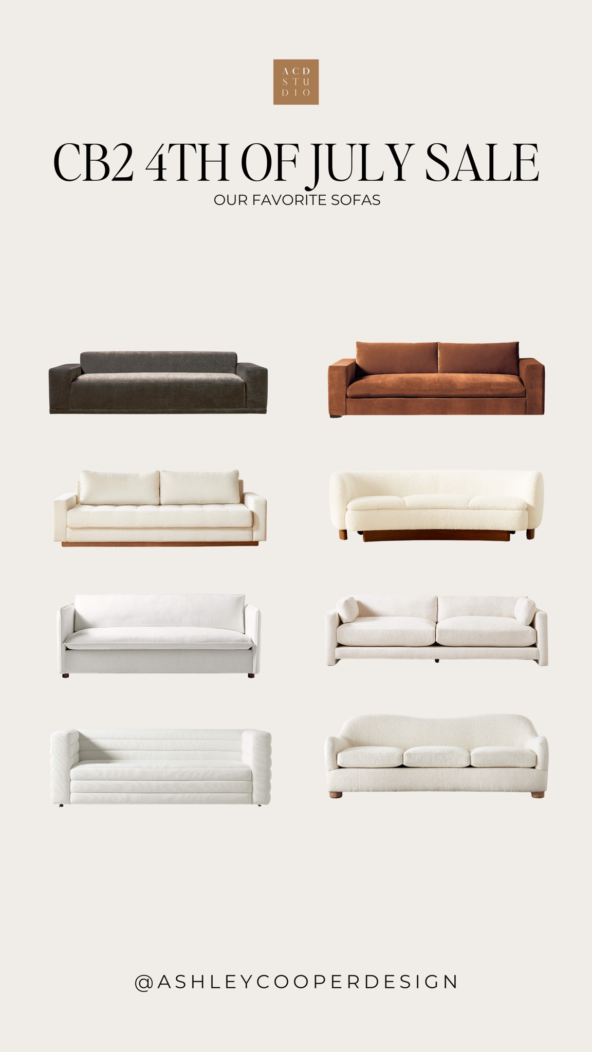CB2 sofa favorites included in their summer sale. 

#LTKHome #LTKSaleAlert #LTKSummerSales