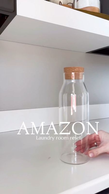 Nothing better than a laundry room reset - these glass jars and minimalist labels are the best! 

Home  Home decor  Home favorites  Storage  Laundry room  Glass jar  Minimalist label  Room refresh

#LTKVideo #LTKfindsunder50