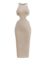 'Chaselyn' Waist Cut-out Tank Dress ( 4 Colors) | Goodnight Macaroon