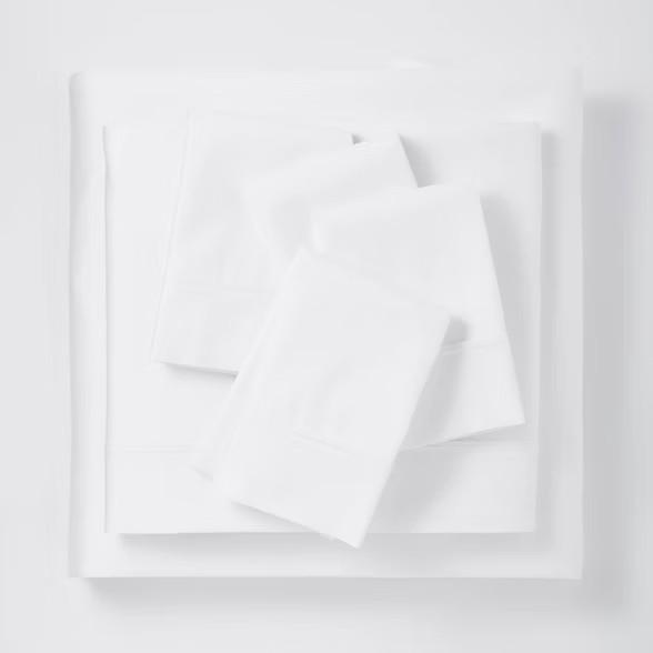 800 Thread Count Solid Sheet Set - Threshold Signature™ | Target