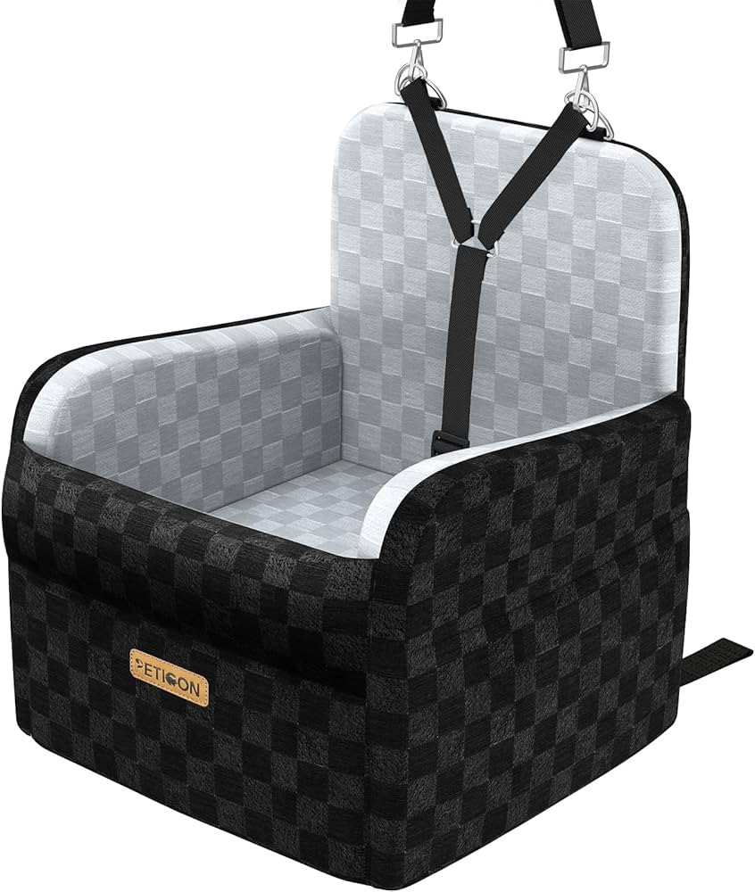 PETICON Waterproof Dog Car Seat for Small Medium Dogs, 6in Memory Foam Pet Booster Seat for Dogs ... | Amazon (US)