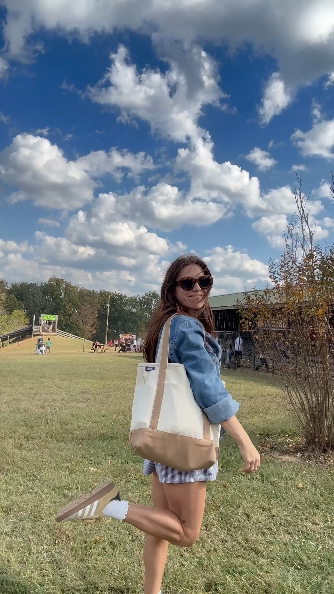 outfit repeater on repeat till it actually gets cold outside. I love adding a denim jacket to a summer fit to make it feel more fall 🤌🏽

#LTKSeasonal #LTKPetite #LTKFindsUnder100