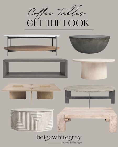 Coffee tables I’m loving! Some of these are on sale too! Check them out. I includes a variety of shapes and sizes. 

#LTKFind #LTKhome #LTKsalealert