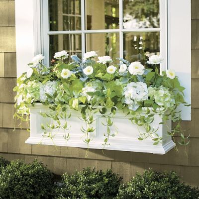 Devon Easy-care Window Box Planter | Grandin Road | Grandin Road